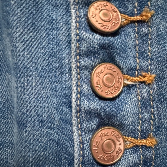 we the free free people distressed blue denim jeans size 25 regular high rise - Picture 2 of 7